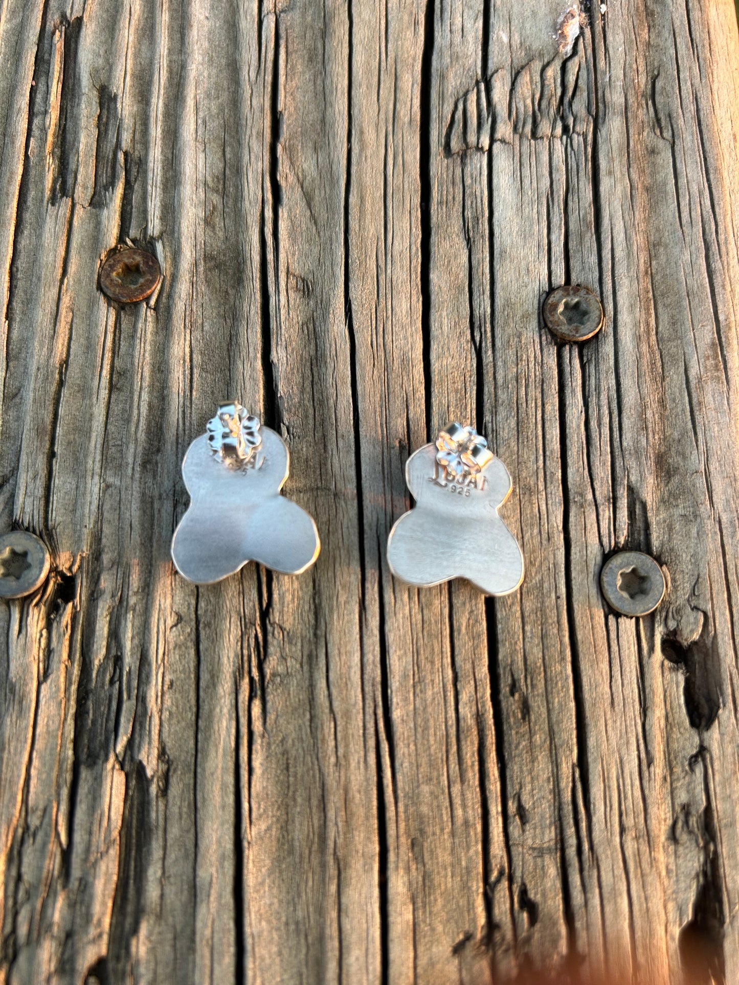 Palomino and Sonoran turquoise stud earrings