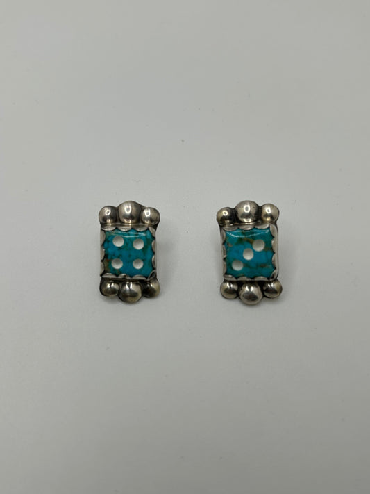 Dice and Sterling dot Studs