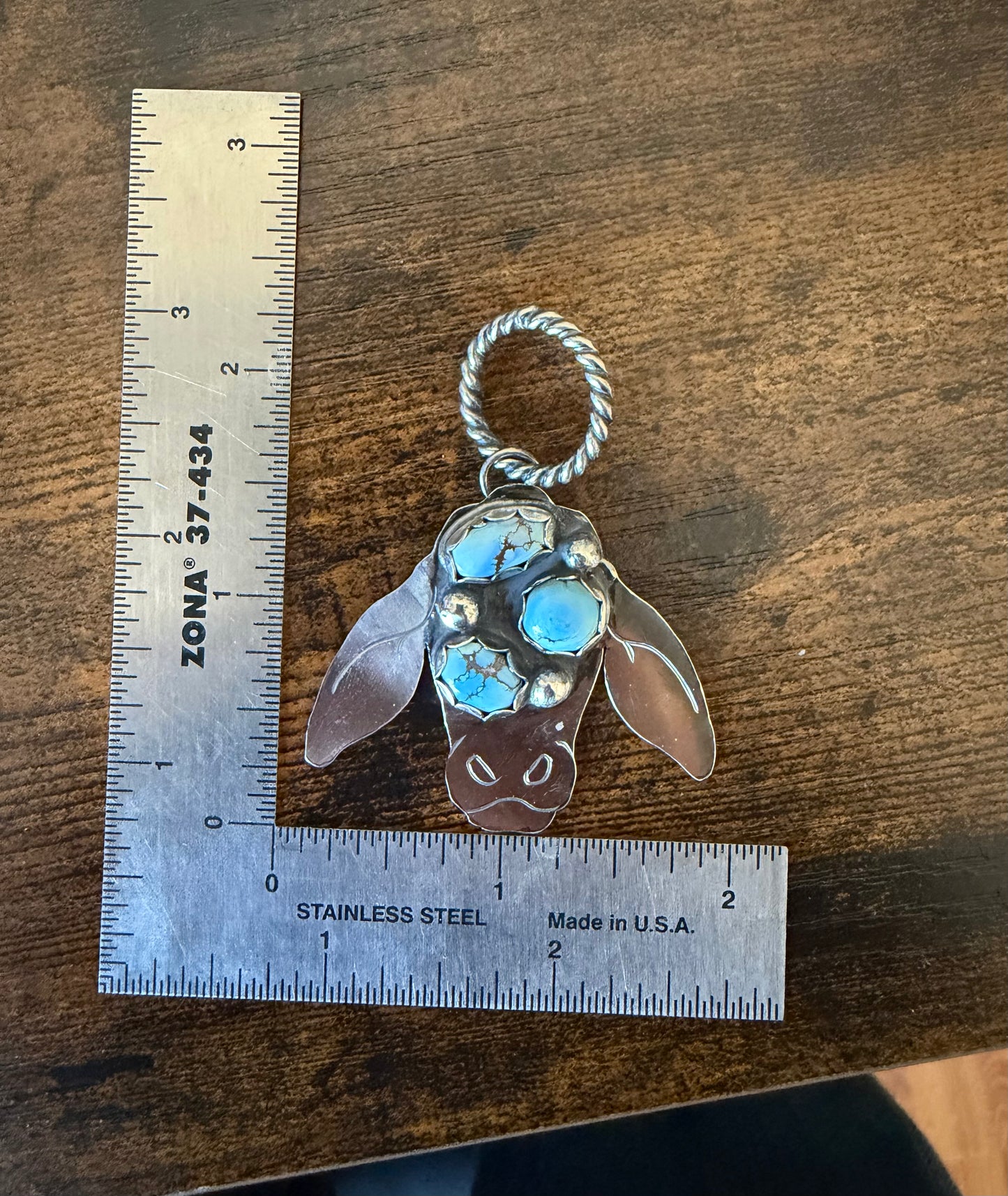 Golden Hills Brahmer Cow Pendant