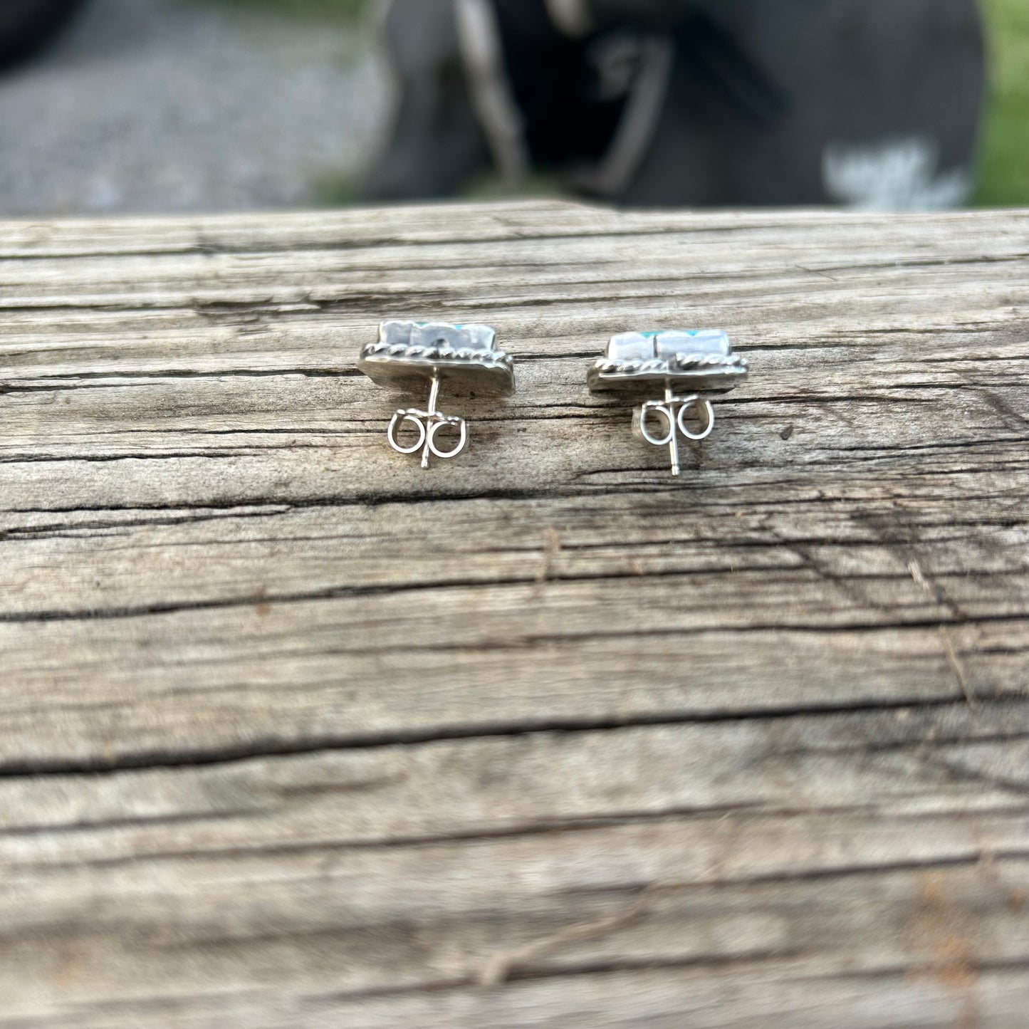 Rolling Sevens Dice Stud Earring