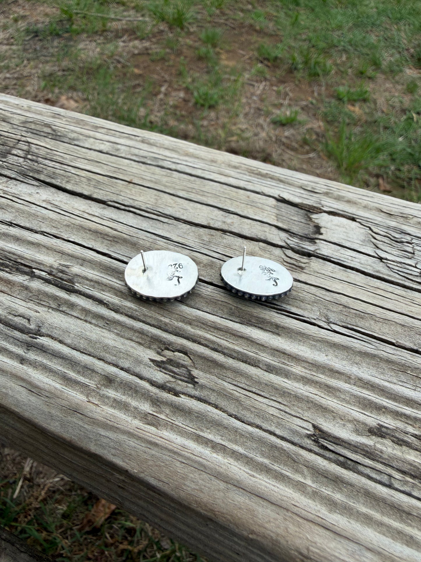 Oval Kingman Studs
