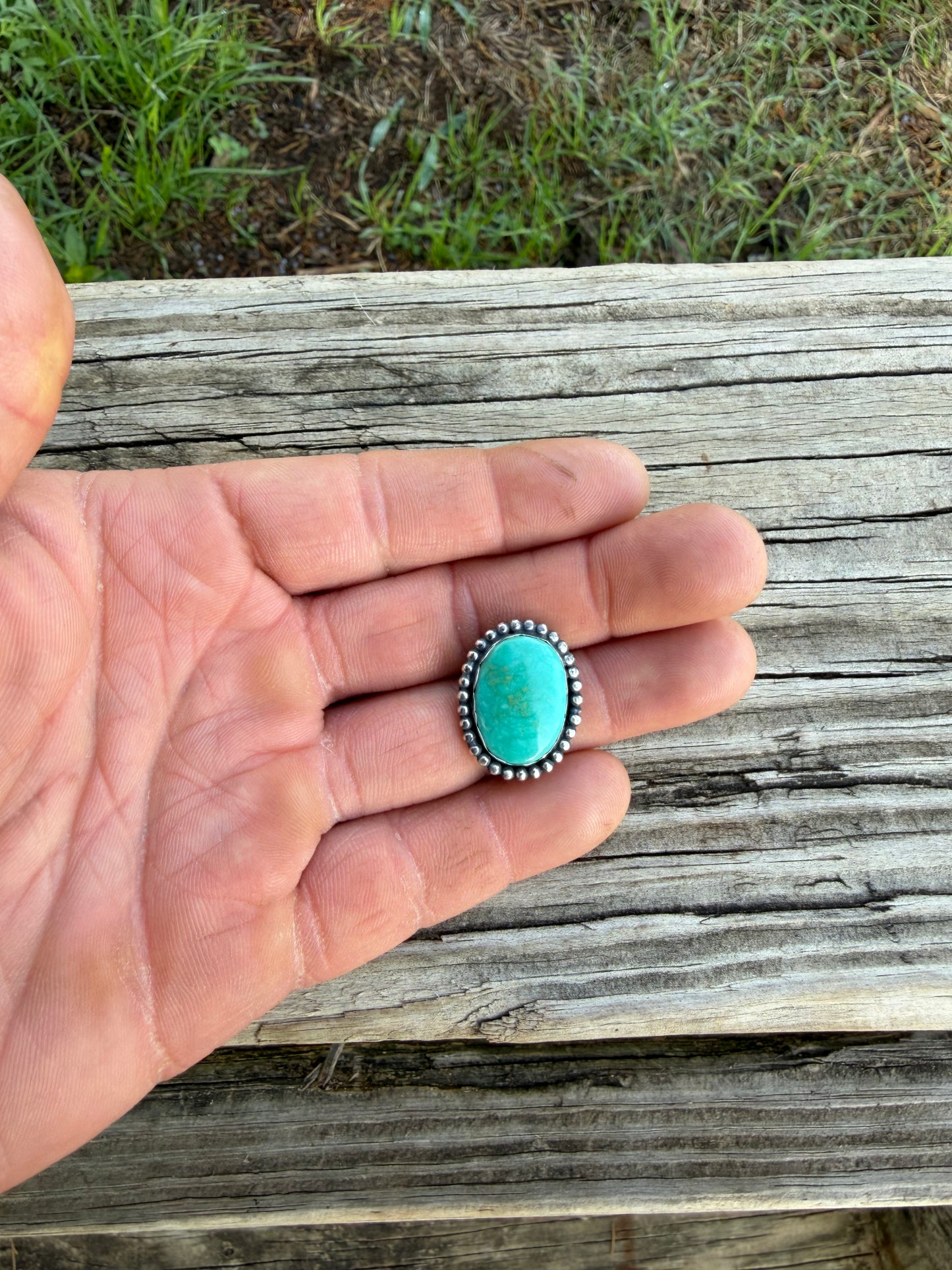 Oval Kingman Studs
