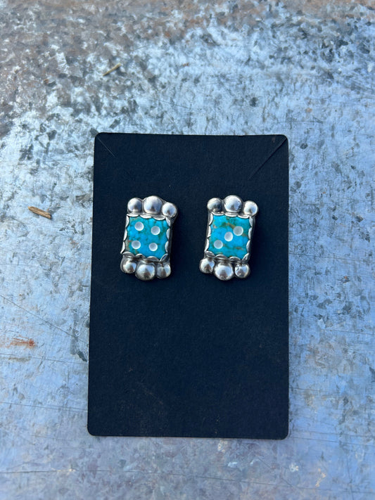 Dice and Sterling dot Studs