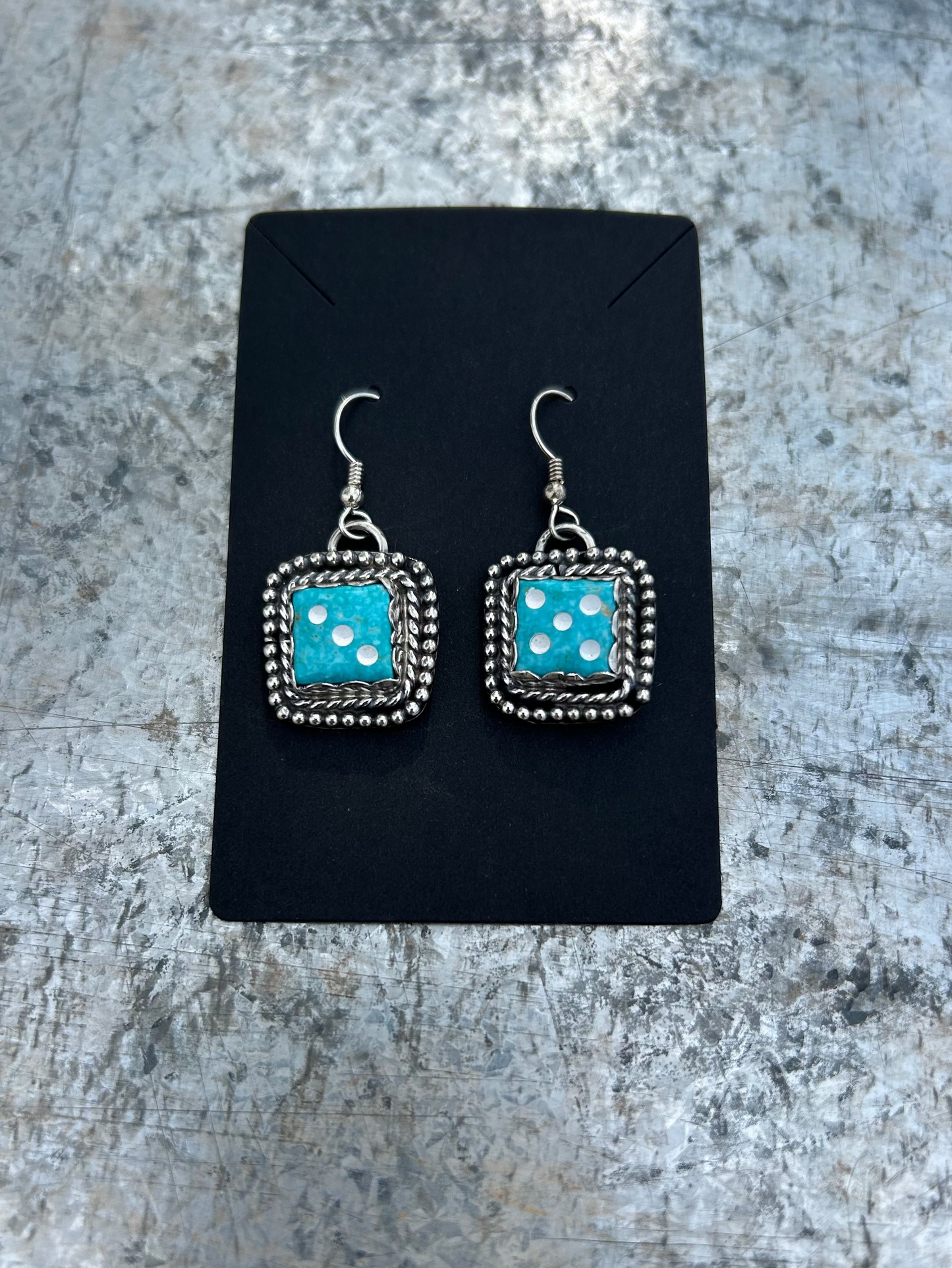 Dangle Sonoran Dice Earrings